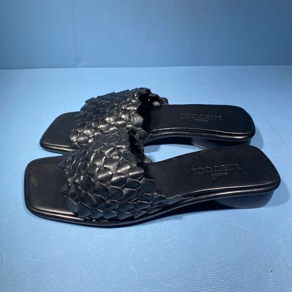 Sesto Meucci Women's SZ 6B Black Slip-On Sandals Italy new - Picture 4 of 7